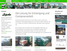 Tablet Screenshot of container-luepcke.de